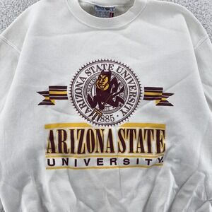 Vintage Arizona State Sun Devils Sweater Mens Medium NCAA Basketball‎ 90s USA